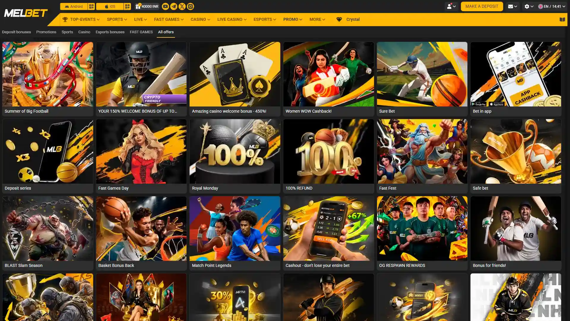 Activate your selected Melbet bonus and start enjoying extra benefits.